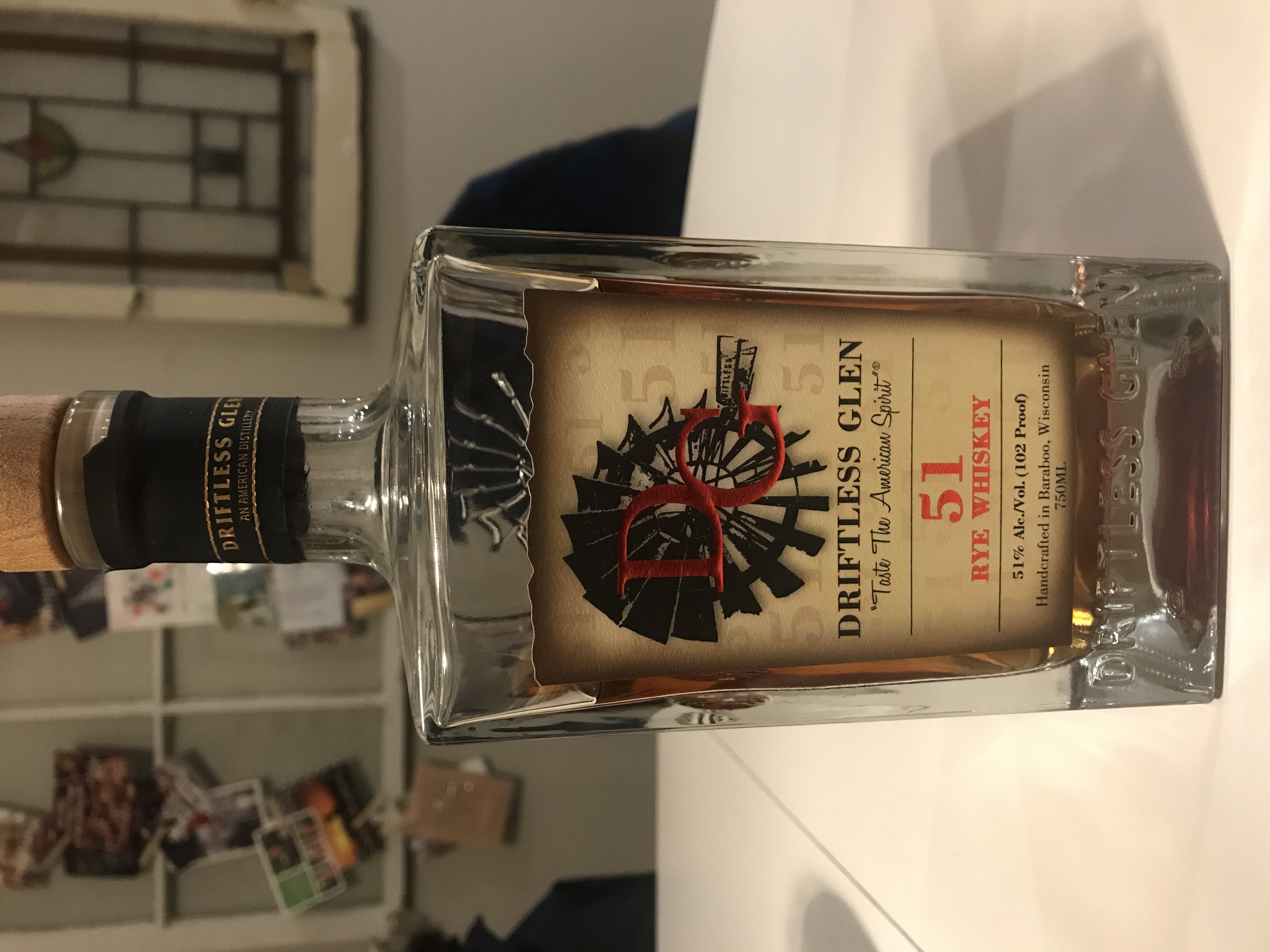 Driftless Glen 51 Rye Whiskey