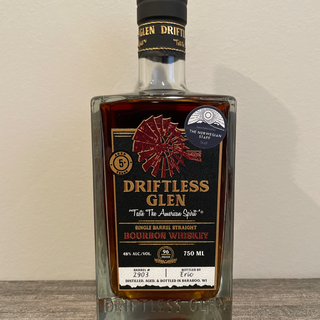 Driftless Glen Single Barrel Straight Bourbon (The Norwegian Staff)