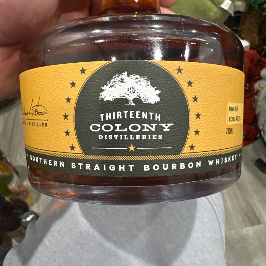 Thirteenth Colony Southern straight Bourbon whiskey