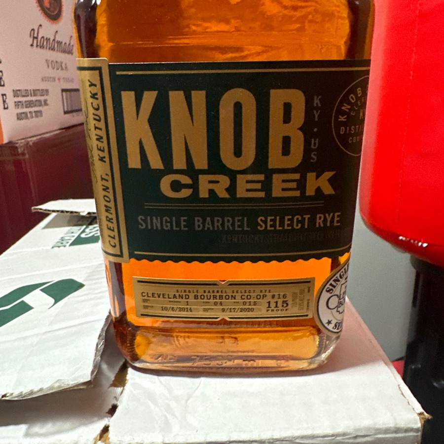 Knob Creek Single Barrel Rye CB Co-Op