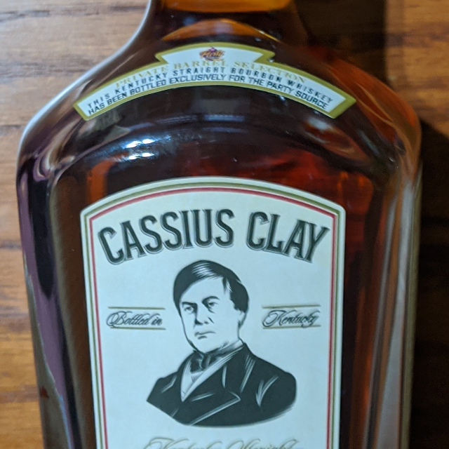 Cassius Clay Straight Bourbon Whiskey Private Barrel Selection