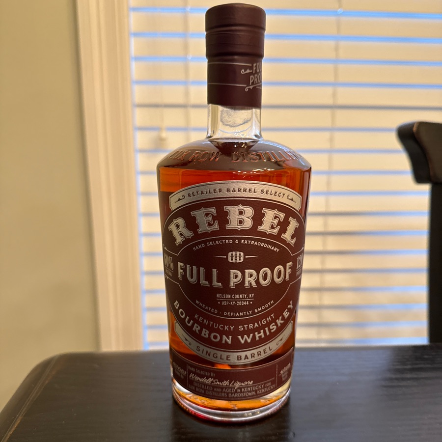 Rebel Full Proof Single Barrel Retailer Barrel Select