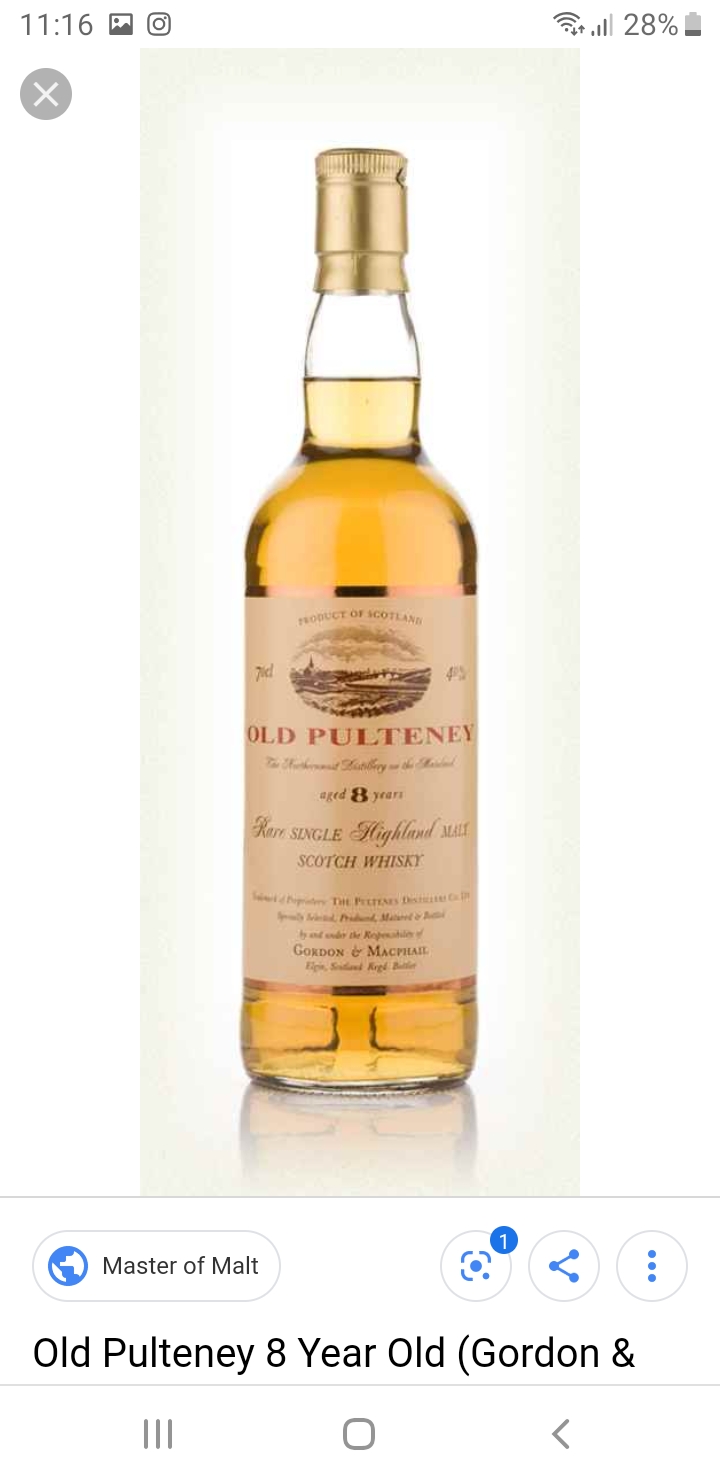 Old Pulteney 8 Year Distillery Labels (Gordon & MacPhail)
