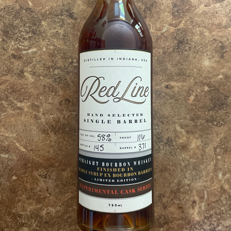 Red Line Experimental Cask Series Finished in Maple Syrup Ex Bourbon Barrels