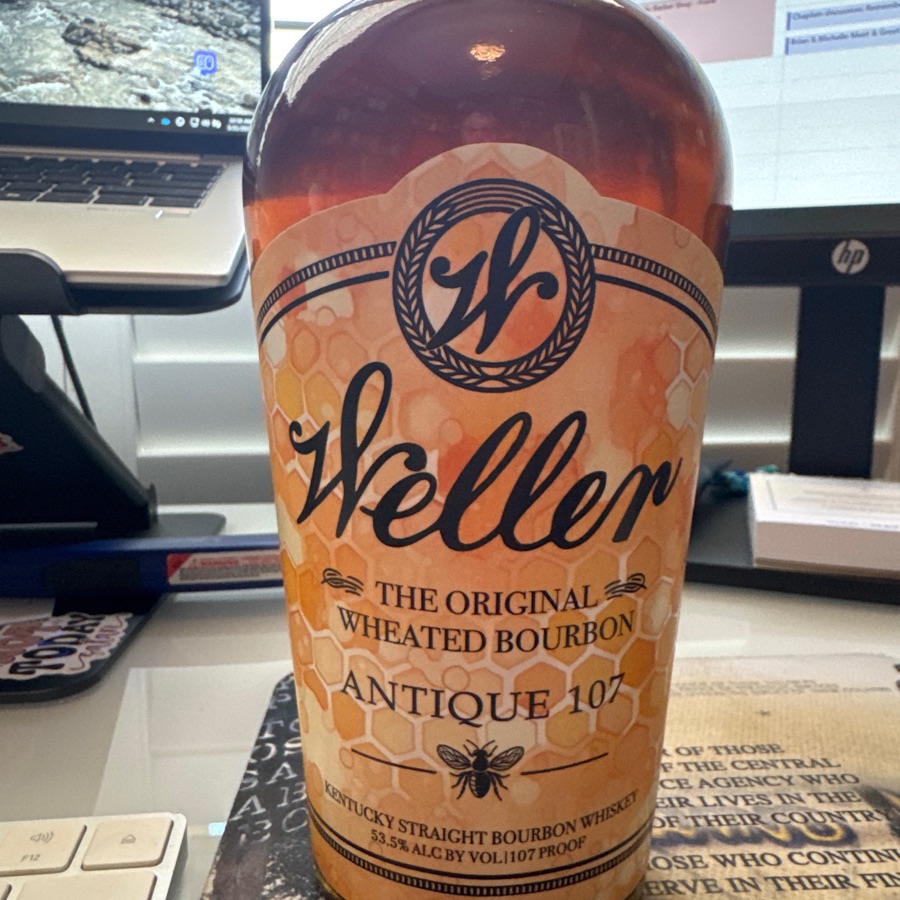 Weller, antique 107, custom honey barrel finish