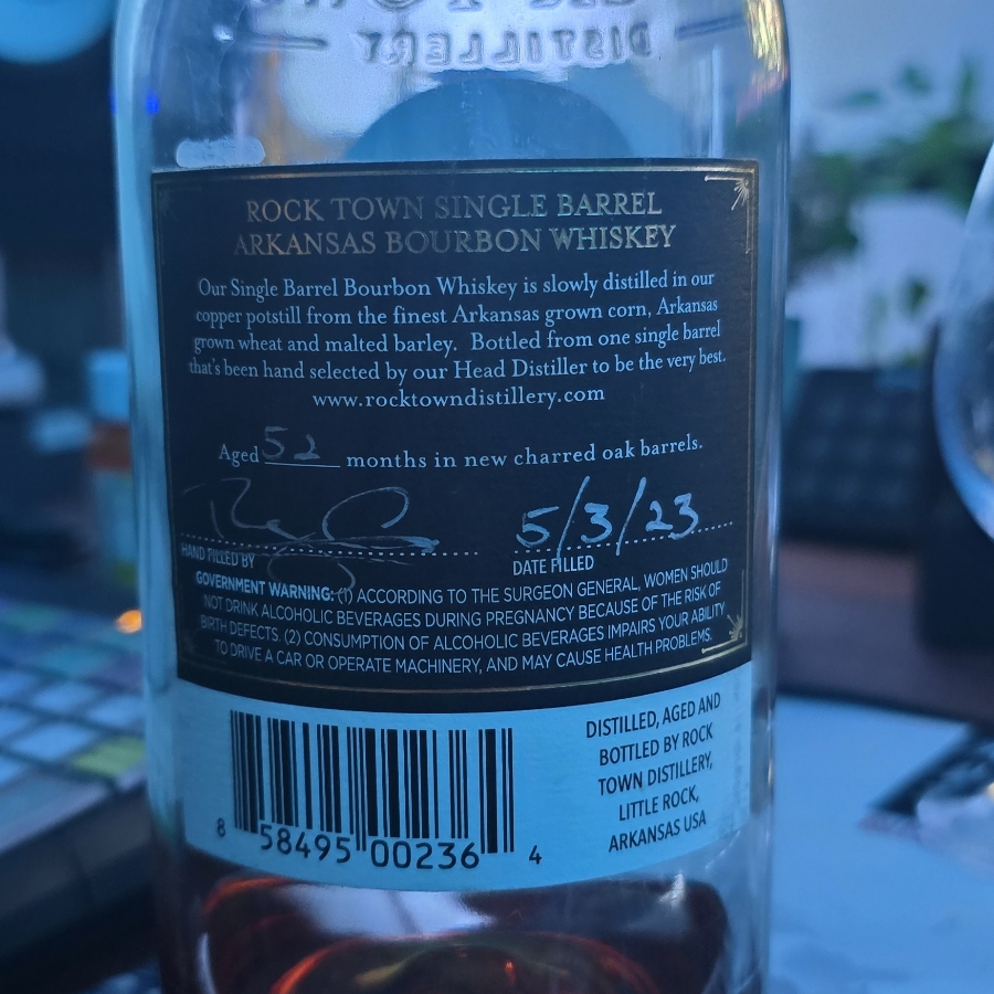 Rock Town Hand Filled Single Barrel