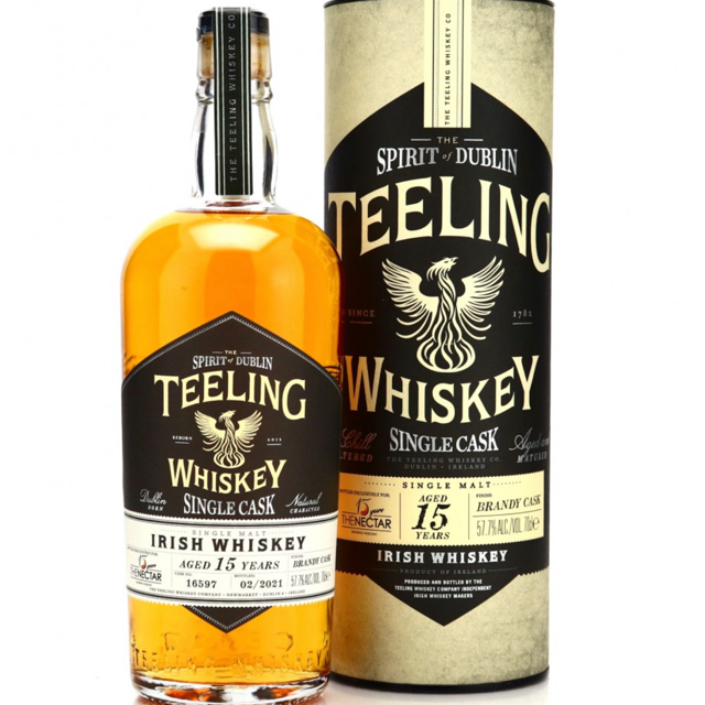 Teeling 15 Year Single Cask Single Malt Finished in a Brandy Cask