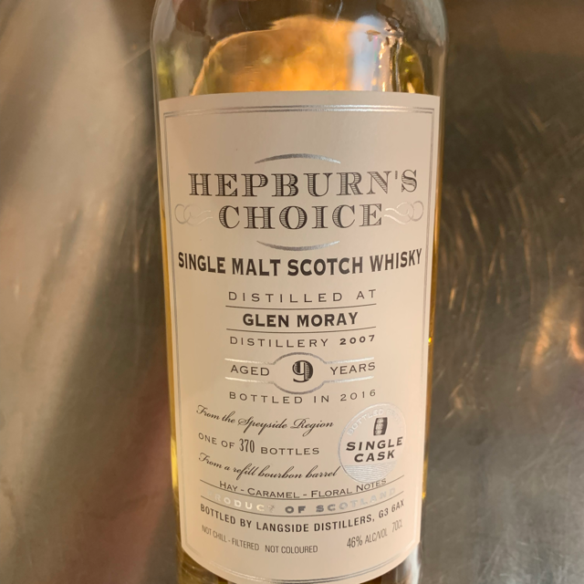 Glen Moray 9 2007/2016 (Hepburn's Choice)