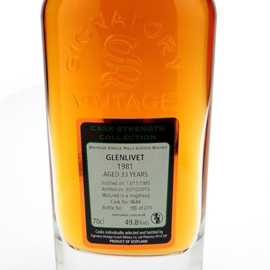 Glenlivet 1981 33 Years (Signatory Vintage Cask Strength Collection)