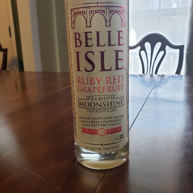 Belle Isle Ruby Red Grapefruit Moonshine