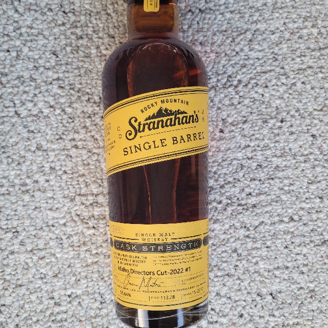 Stranahan's Single Barrel Single Malt, Cask Strength, Idaho Director's Cut 2022 #1, Barrel 15-2377