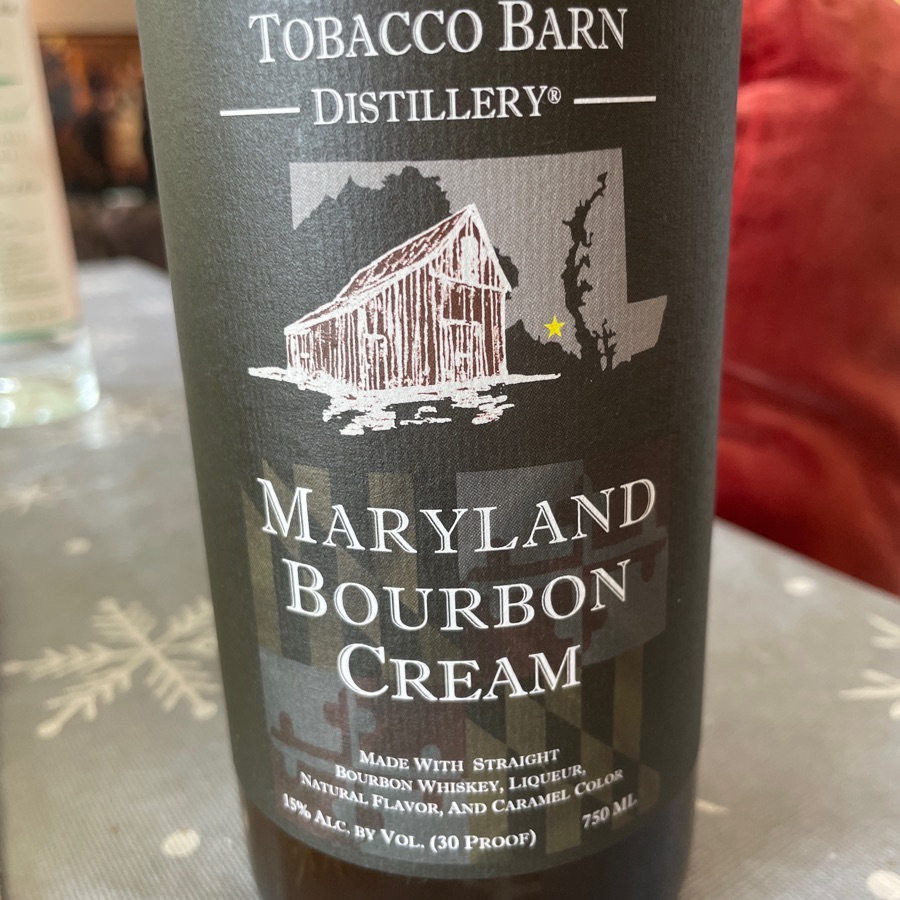 Tobacco Barn Distillery Maryland Bourbon Cream