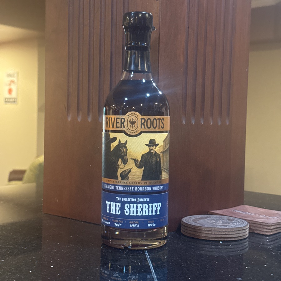 River Roots Straight Tennessee Bourbon Whiskey Barrel No. TG-T8-A02 - The Collection Presents The Sheriff