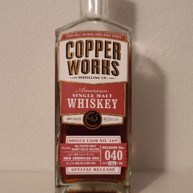 Copperworks American Single Malt (Release No. 040)