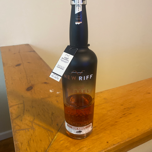 New Riff Single Barrel Bourbon (Pascale's Liqour Square Pick Barrel 16-3470)