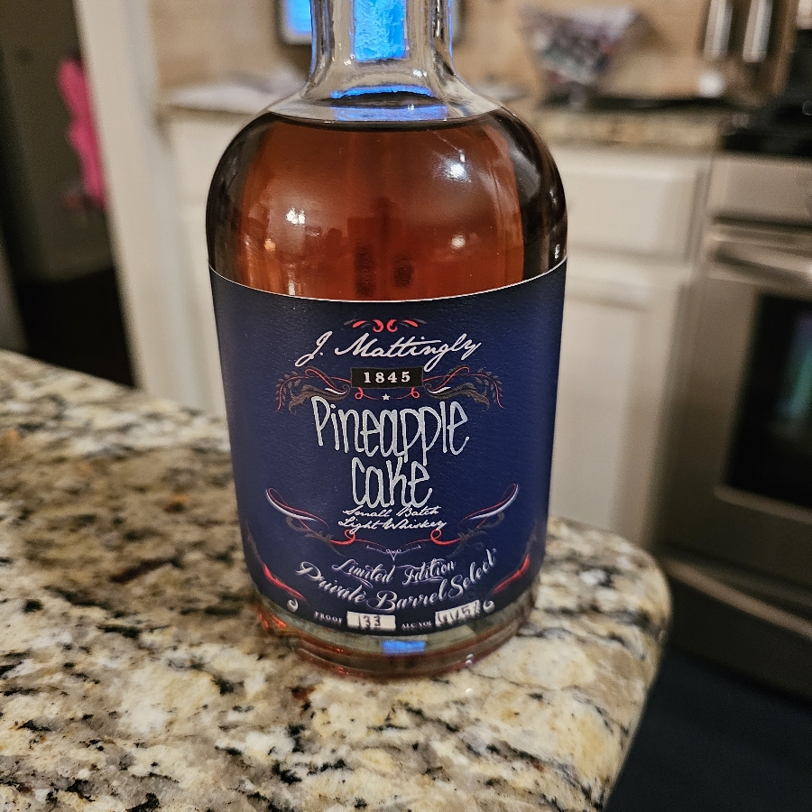 J Mattingly 1845 Pineapple Cake Small Batch Light Whiskey