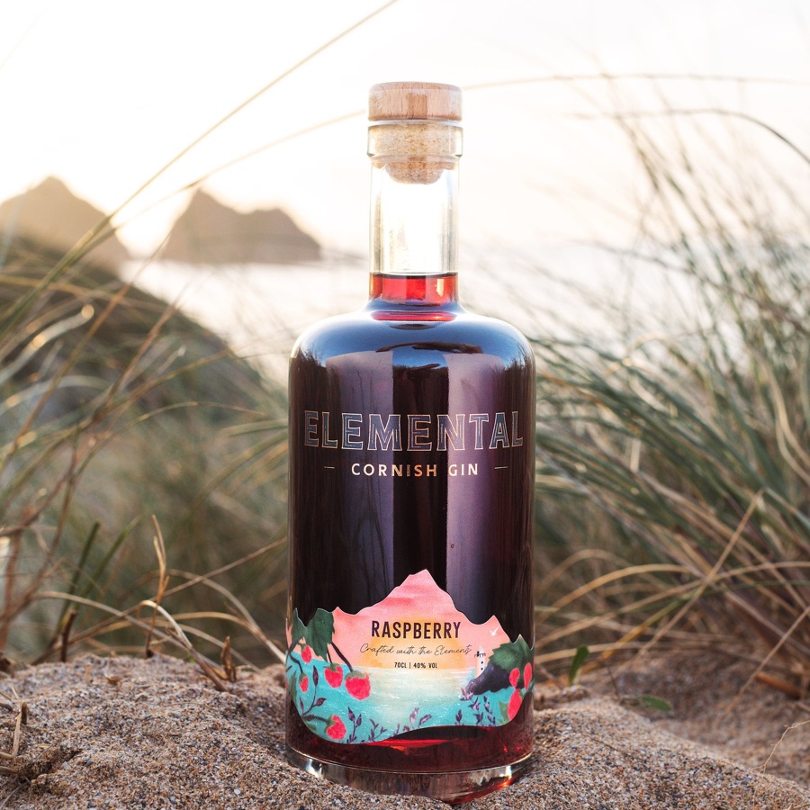 Elemental Cornish Gin Raspberry