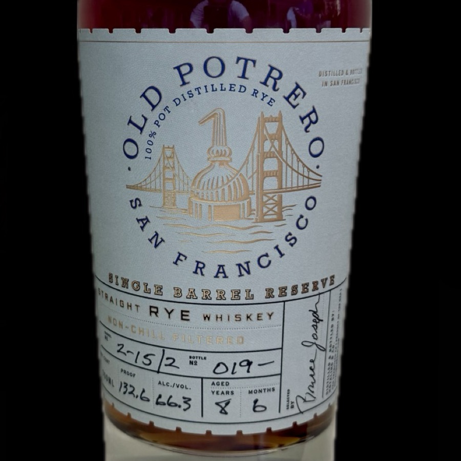 Old Potrero Single Barrel Reserve Straigh Rye Whiskey