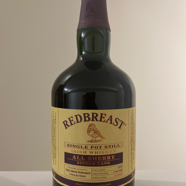 Redbreast Single Pot Still All Sherry Single Cask 1998