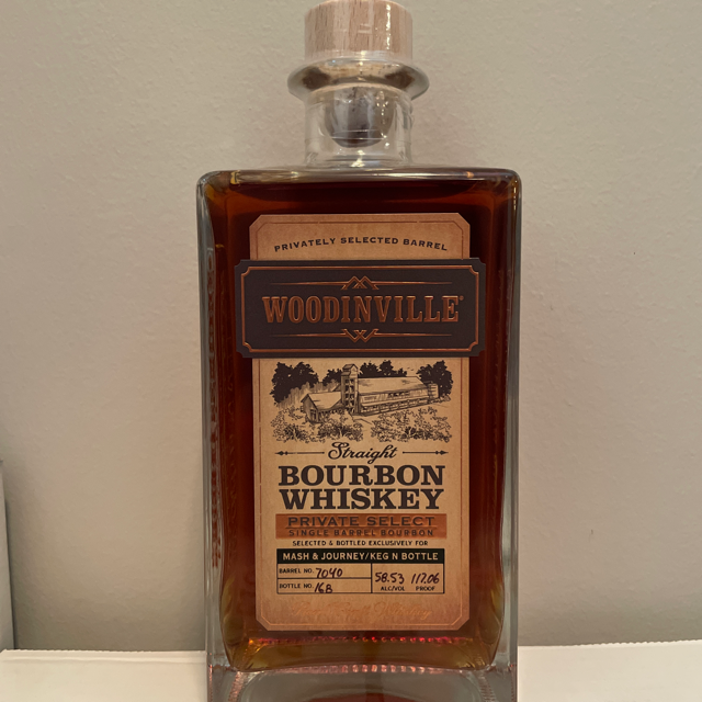 Woodinville Straight Bourbon Whiskey Private Select (Mash & Journey, Barrel 7040)