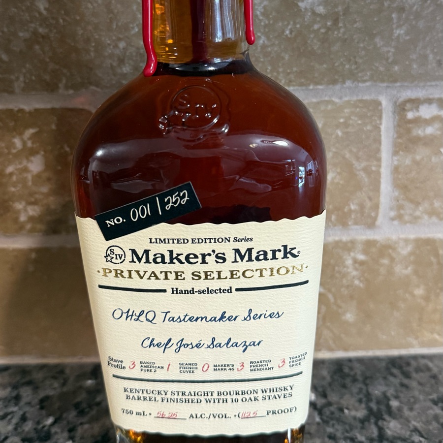Maker's Mark Private Selection (OHLQ Tastemaker Series - Chef Jose Salazar)