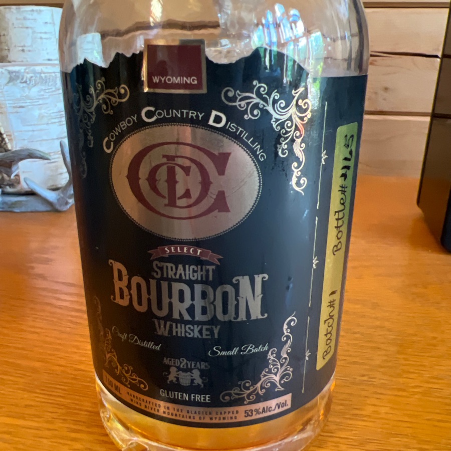 Cowboy Country Distilling Straight Bourbon Ehiskey