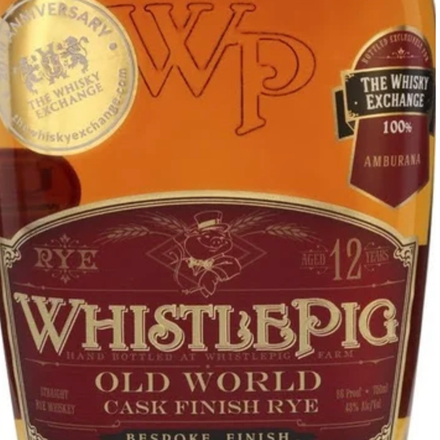 Whistlepig old world Amburana barrel