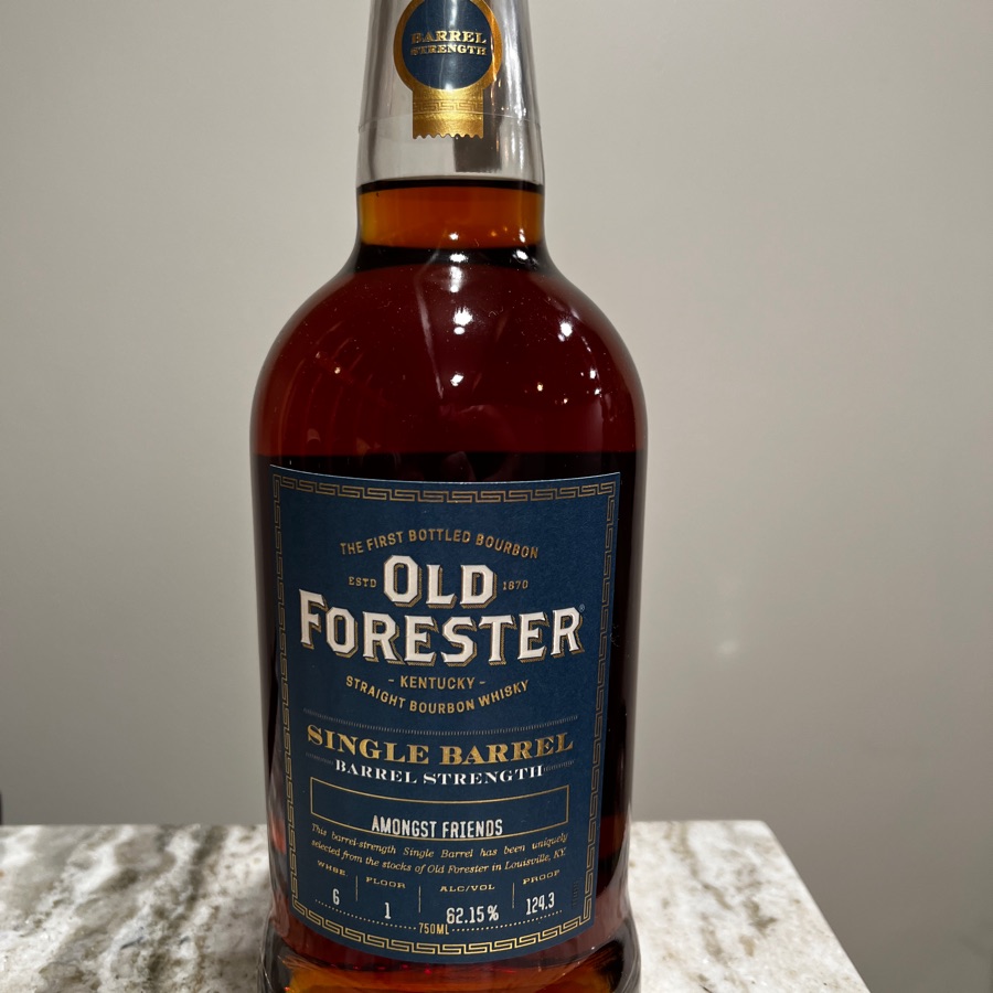 Old Forester Single Barrel Bourbon Barrel Proof - "Amongst Friends"