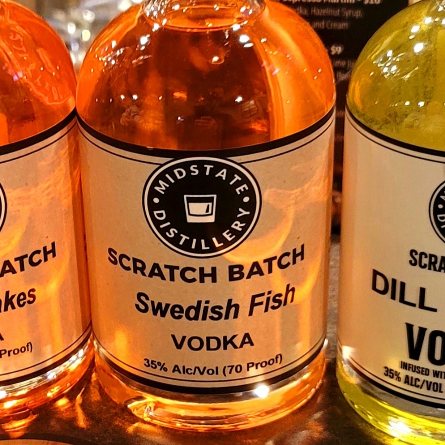 Midstate Distillery Scratch Batch Swedish Fish Vodka