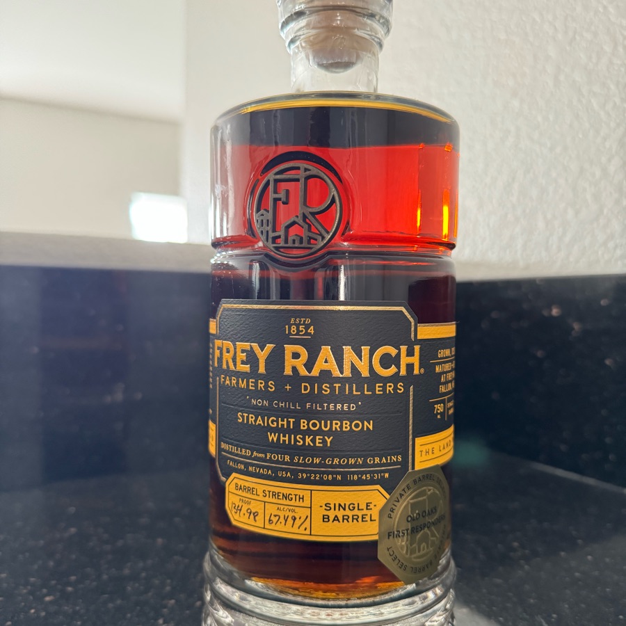 Frey Ranch Single Barrel Cask Strength Four Grain Straight Bourbon (Old Oaks Barrel Pick)