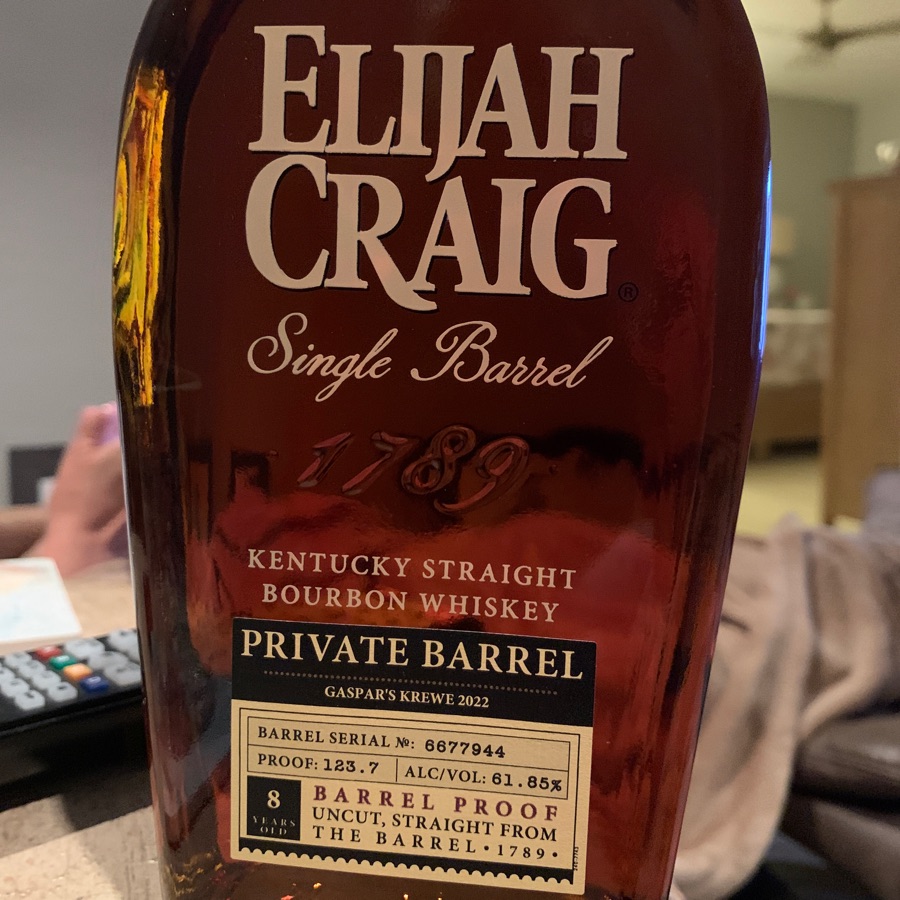 Elijah Craig Single Barrel - Gaspar's Krewe 2022