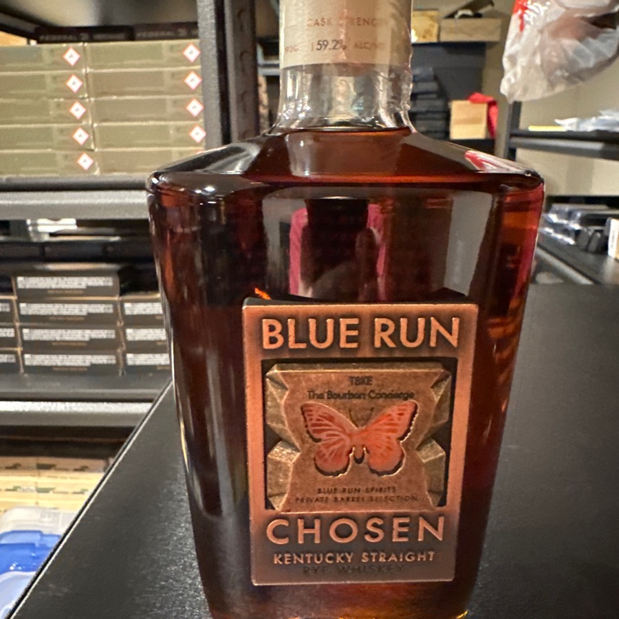 Blue Run Chosen Kentucky Straight Rye Private Selection T8KE The Bourbon Concierge