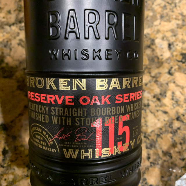 Broken Barrel Reserve Oak Series Finished with Stout Beer Barrel Staves