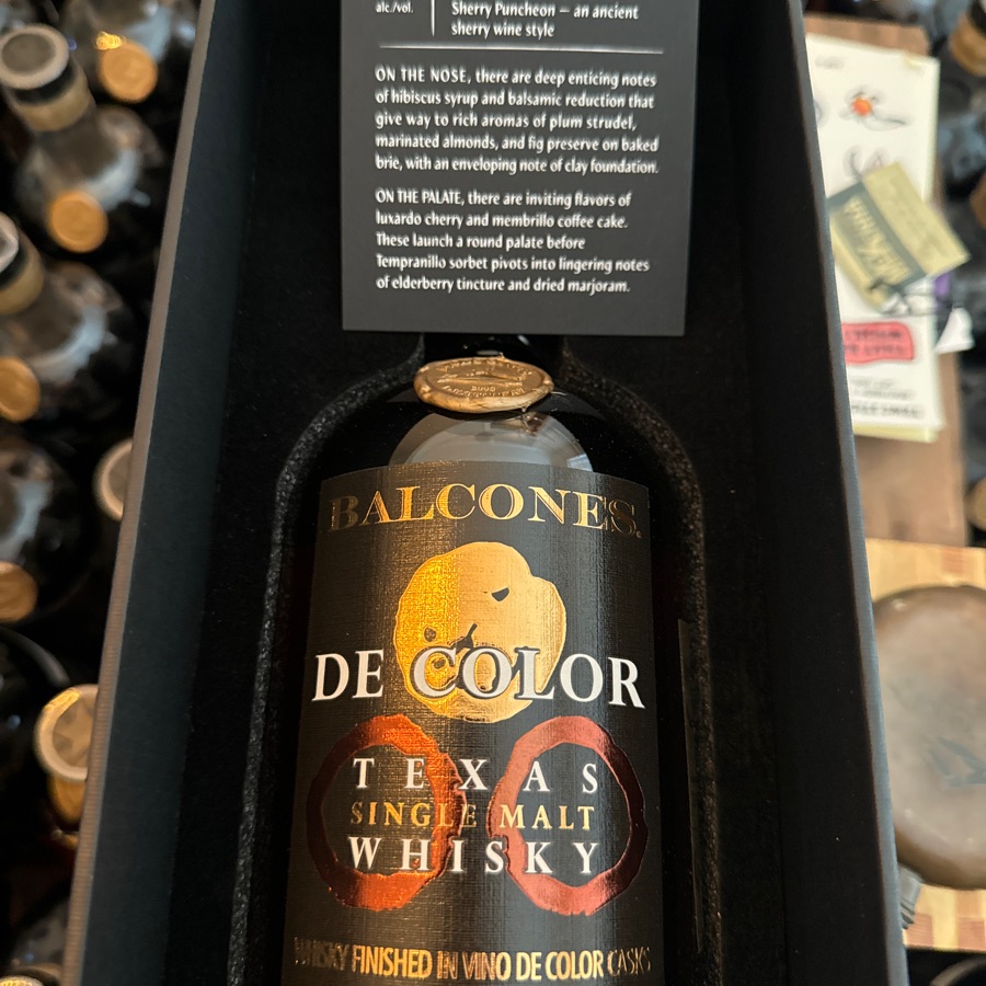 Balcones De Color - XV Anniversary - Texas Single Malt Whisky finished in 100-year old Vino de Color Casks