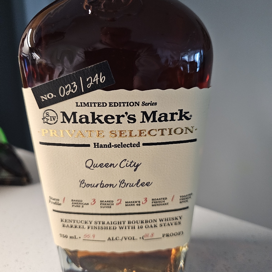 Maker's Mark Limited Edition Private Selection Queen City Bourbon Brulee