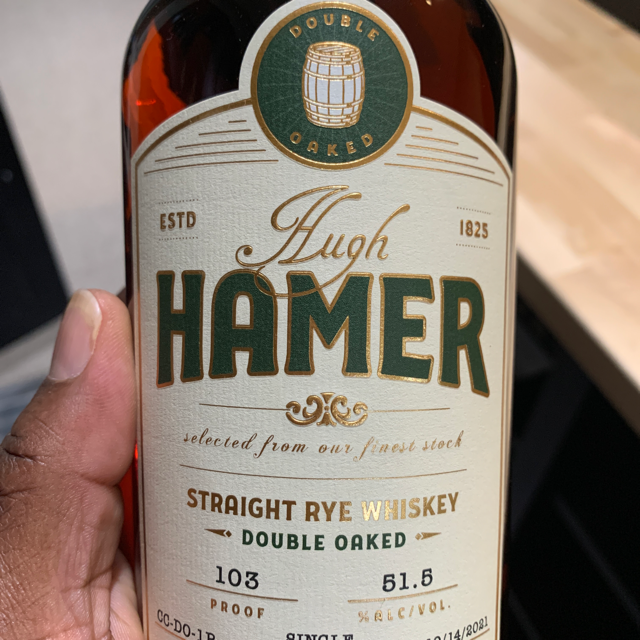 Hugh Hamer straight rye double oaked