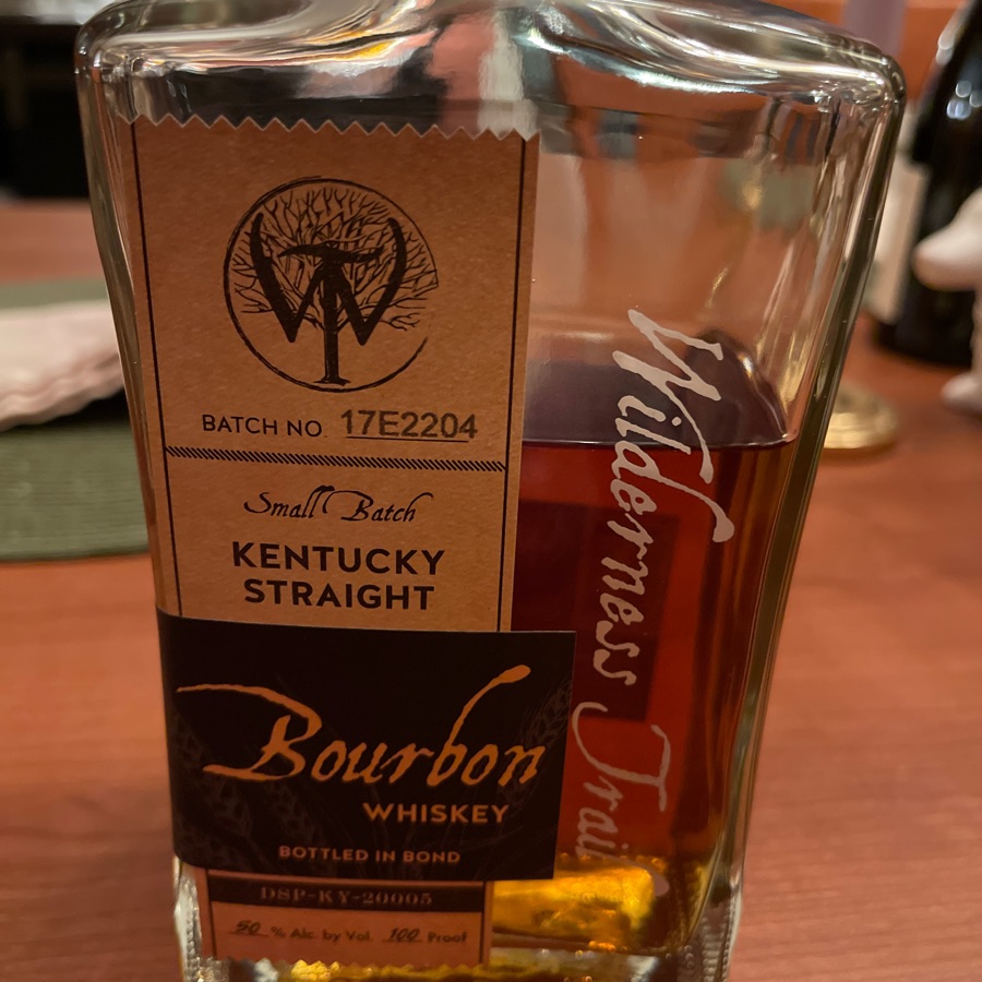 Wilderness Trail Small Batch Kentucky Straight Bourbon Whiskey Batch No. 17E2204