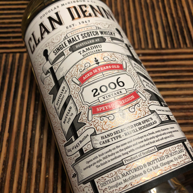 Clan Denny 2006 Tamdhu Spec's Pick