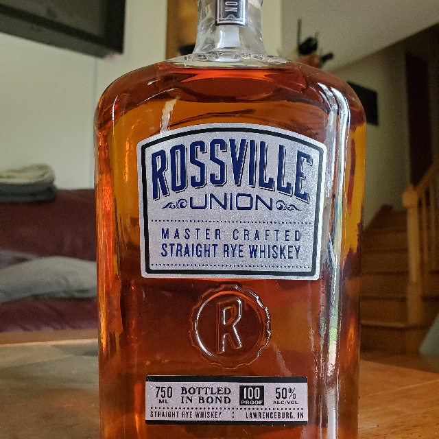 Rossville Union Straight Rye Whiskey Bottled In Bond (Garfield's Beverage 2020)