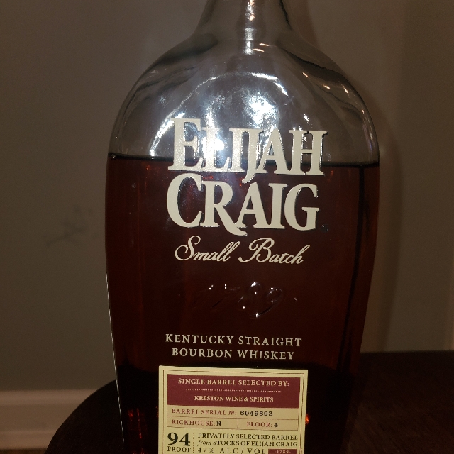 Elijah Craig Single Barrel Select Krestons