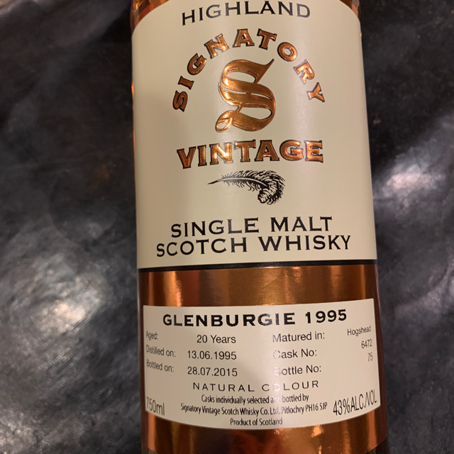 Highland signatory vintage glenburgie 1995