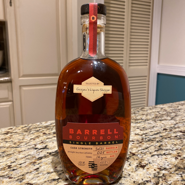 Barrell Bourbon Single Barrel Selected by Gaspar's Liquor Shoppe