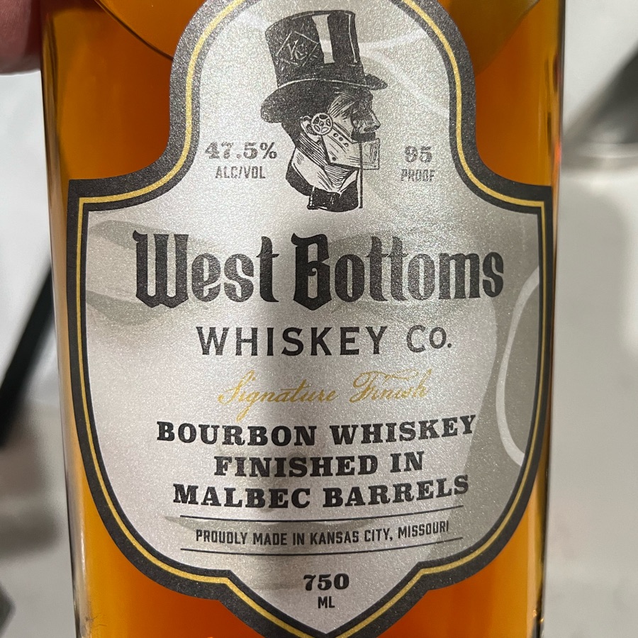 West Bottoms Bourbon Whiskey Finished In Malbec Barrels