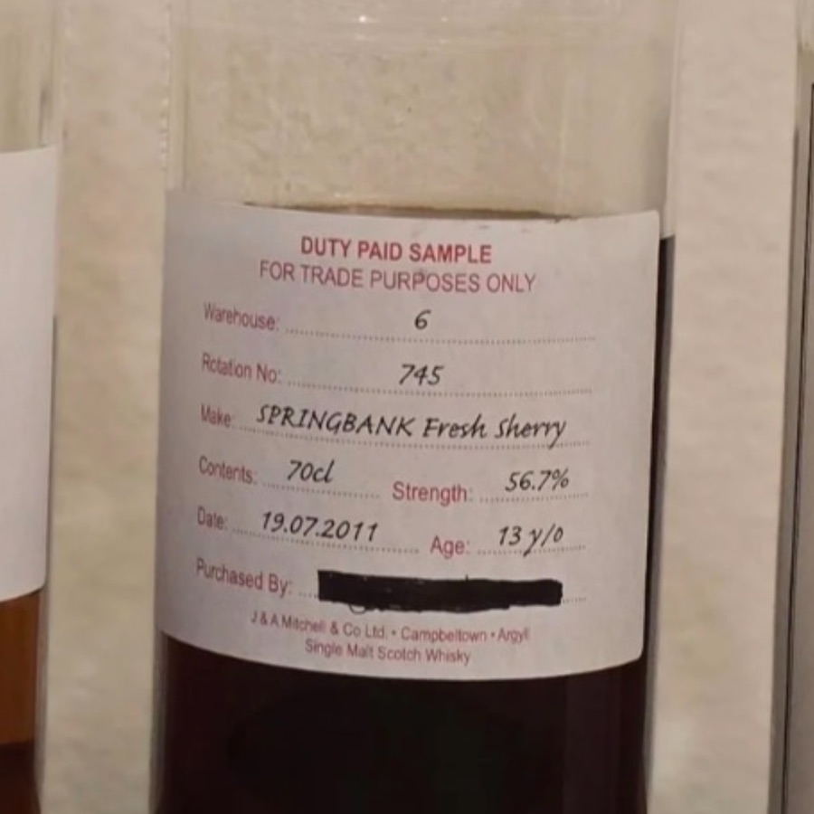 Springbank 2011 13 Years Fresh Sherry