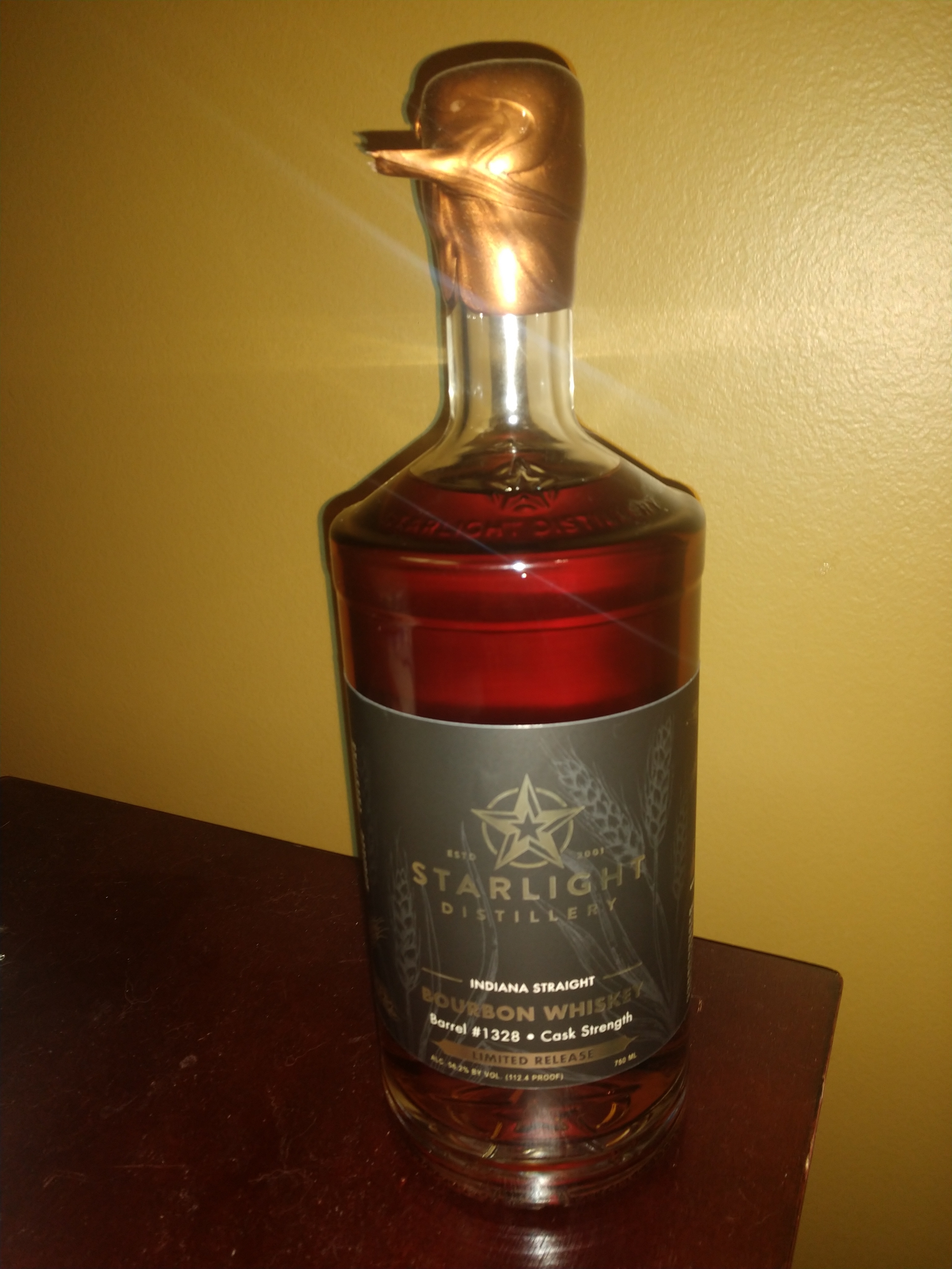 Starlight Cask Strength Indiana Straight Bourbon (Barrel #1328)