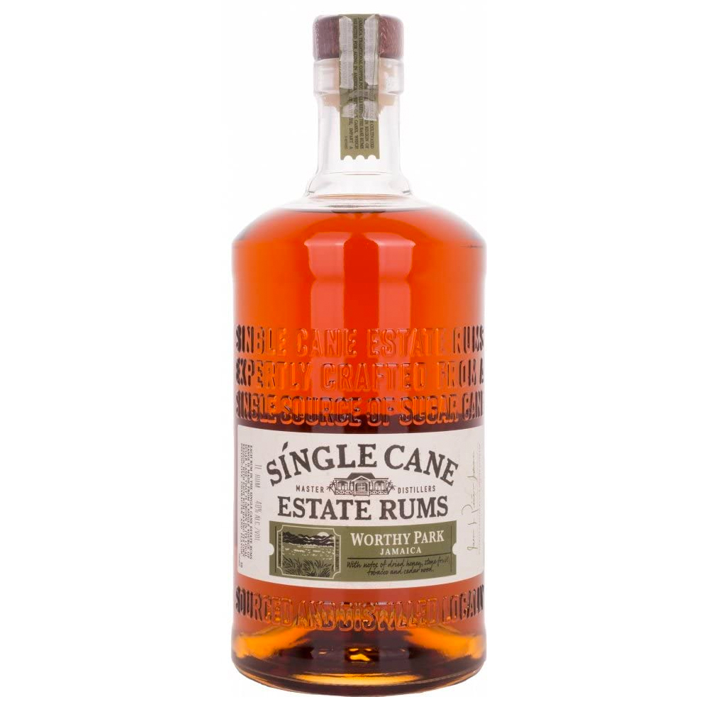 Síngle Cane Estate Rums Worthy Park Jamaica