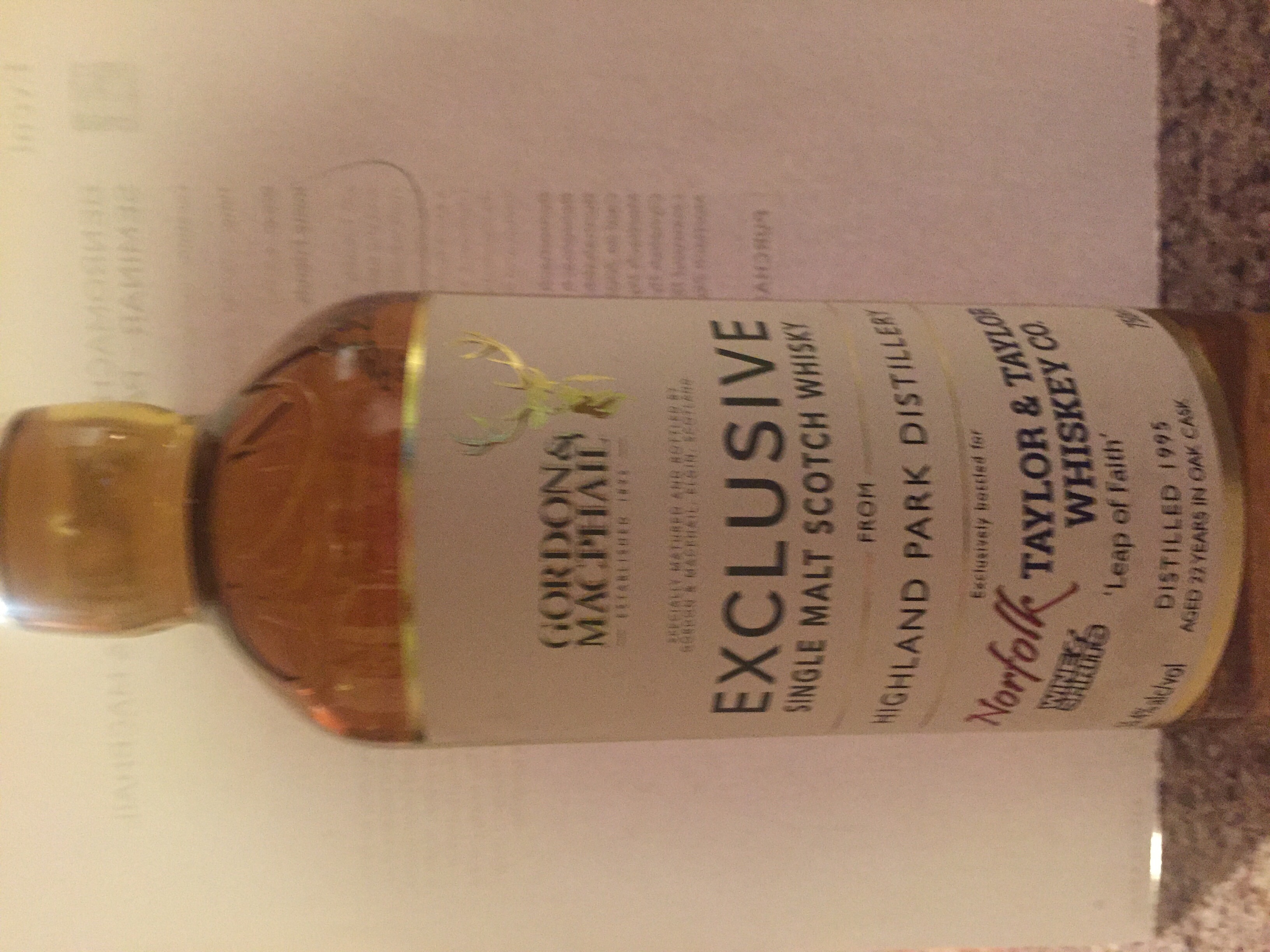 Highland Park Exclusive (Gordon & McPhail)
