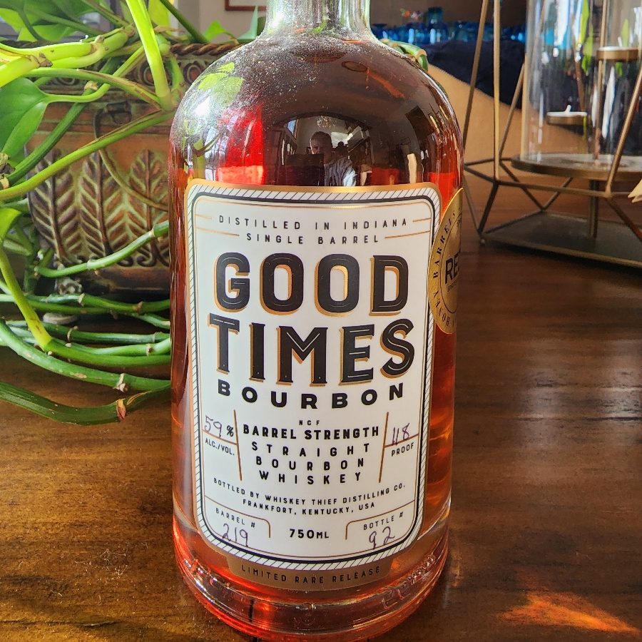 Good Times Barrel Strength Finished in Bourbon Honey Barrels Special Select RED Spirits