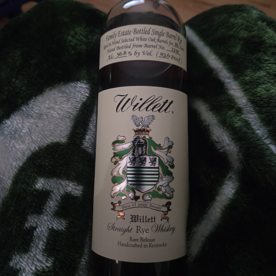 Willett Family Estate Bottled Single Barrel Rye 10 year (High Tea Barrel #2241)