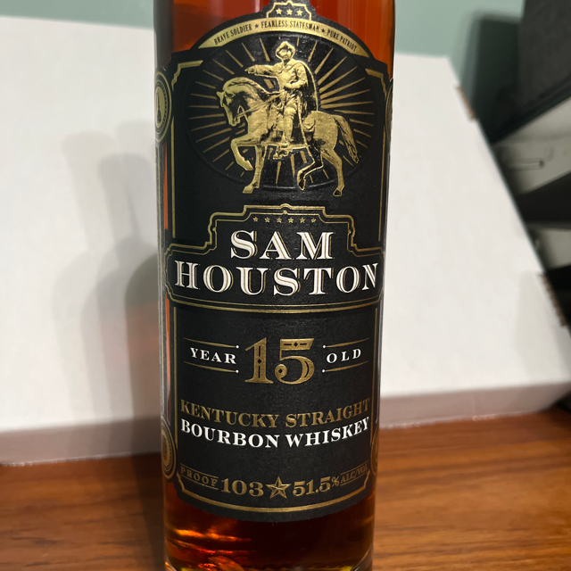 Sam Houston 15 Year Kentucky Straight Bourbon Batch CO-4 (Release No. 7 2021)
